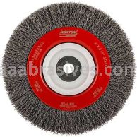 Norton 6 x .014 x 1/2-2 AH Crimped Wire Wheel Brushes For Steel Carbon Steel with reducing bushings