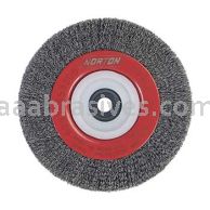 Norton 6 x .014 x 1/2-2 AH 1" Face Crimped Wire Wheel Brushes - For Steel
