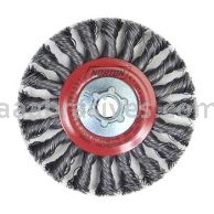 Norton 4-1/2 x .020 x 5/8-11/Carbon Steel/*Bulk Packed/Full Cable Twist Knot Wire Wheel Brushes - For Steel