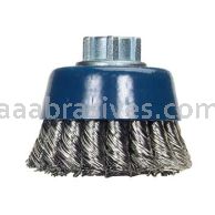 Norton 2-3/4 X .020 X 5/8-11 /Stainless Steel//Knotted Wire Cup Brushes - For Stainless Steel