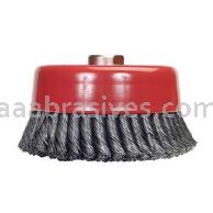 Norton 6 X .020 X 5/8-11 /Carbon Steel//Knotted Wire Cup Brushes - For Steel