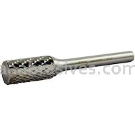 Norton 69957308005 SA5 Cylindrical 1/2 x 1 x 2-3/4 Double Cut Burrs