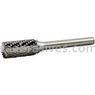 Norton 69957308007 SB5 Cylindrical End Cut 1/2 x 1 x 2-3/4 Double Cut Burrs
