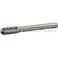 Norton 69957308010 SC2 Cylindrical Radius 5/16 x 3/4 x 2-1/2 Double Cut Burrs