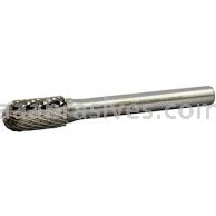Norton 69957308011 SC3 Cylindrical Radius 3/8 x 3/4 x 2-1/2 Double Cut Burrs