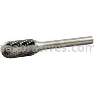Norton 69957308012 SC5 Cylindrical Radius 1/2 x 1 x 2-3/4 Double Cut Burrs