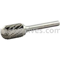 Norton 69957308013 SC6 Cylindrical Radius 5/8 x 1 x 2-3/4 Double Cut Burrs