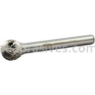 Norton 69957308017 SD5 Ball Shape 1/2 x 7/16 x 2-3/16 Double Cut Burrs