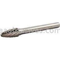 Norton 69957308020 SF3 Tree with Radius 3/8 x 3/4 x 2-1/2 Double Cut Burrs