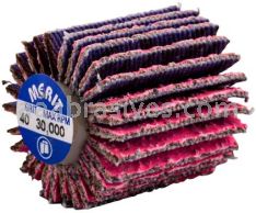 Norton 69957339718 1 x 1 x 1/4-20 Threaded 40 Grit Ceramic Alumina Pink R928 Flap Wheels