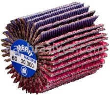 Norton 69957339719 1 x 1 x 1/4-20 Threaded 60 Grit Ceramic Alumina Pink R928 Flap Wheels