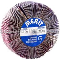 Norton 69957339740 3 x 1 x 1/4-20 Threaded 120 Grit Ceramic Alumina Pink R928 Flap Wheels