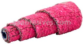 Norton 69957339790 1 x 1-1/2 x 1/8 60 Grit Ceramic Alumina Pink R928 Full-Tapered Spiral Roll
