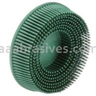 3M&trade; 7000000745 3 x 5/8 50 Grit TR RD-ZB Green Scotch-Brite&trade; Roloc&trade; Bristle Disc