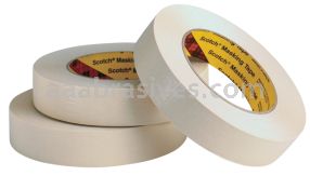3M&trade; 7000001305 Paint Masking Tape 231/231A Tan 24 in x 60 yd 7.6 mil