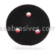 3M 7000028147 3 x 1/2 x 1/4-20 3-Holes Hookit External Red Foam Clean Sanding Low Profile Disc Pad 20350