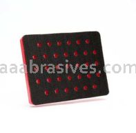 3M 7000028151 3 x 4 x 1/2 33-Holes Hookit Clean Sanding Pad 