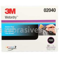 3M&trade; 7000028327 9 x 11 P320 213Q Wetordry&trade; Abrasive Sheet