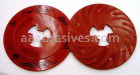 3M 7000028419 7” Extra Hard Red Disc Pad Ribbed 80514