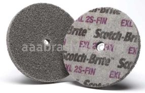 3M&trade; Scotch-Brite&trade; 7000028483 4 x 1/4 x 3/8 2S Fine EXL Unitized Wheel