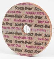 3M&trade; Scotch-Brite&trade; 7000028558 6 x 1/4 x 1/2 7C CRS+ Rapid Cut Unitized Wheel