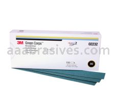 3M&trade; 7000044881 2 3/4 x 16 1/2 Green Corps&trade; Stikit&trade; Production&trade; Sheet