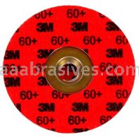 3M&trade; 7000045174 3" 60 Grit Maroon TSM 984F Cubitron&trade; II Roloc&trade; Durable Edge Disc