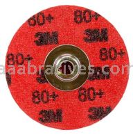 3M&trade; 7000045178 2" 80 Grit Maroon TSM 984F Cubitron&trade; II Roloc&trade; Durable Edge Disc