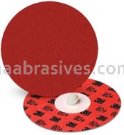 3M&trade; 7000045233 1" 60 Grit Maroon TR 984F Cubitron&trade; II Roloc&trade; Durable Edge Disc