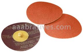 3M&trade; 7000045637 3” 80 Grit YN-wt 963G Ceramic TR Roloc&trade; Sanding Disc