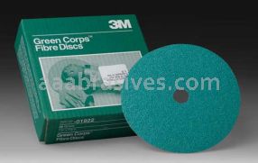 3M&trade; 7000045656 7 x 7/8 36 Grit Green Corps&trade; Fibre Disc