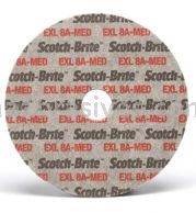 3M&trade; Scotch-Brite&trade; 7000045929 3 x 1/4 x 1/4 8A Medium EXL Unitized Wheel