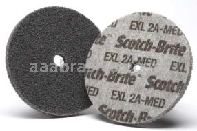 3M&trade; Scotch-Brite&trade; 7000045949 3 x 1/2 x 1/4 2A Medium EXL Unitized Wheel