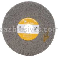 3M&trade; 7000046055 12 x 2 x 5 7S Fine Scotch-Brite&trade; Light Deburring Wheel