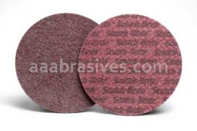 3M&trade; 7000046131 4-1/2 x 7/8 5 A/O FIN Scotch-Brite&trade; Cut and Polish Unitized Disc