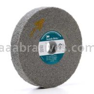 3M&trade; 7000046143 6 x 3 x 1 Scotch-Brite&trade; 8 A/O Medium EXL Deburring Wheel