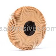 3M&trade; 7000046161 3 x 3/8 6 Micron Scotch-Brite&trade; Radial Bristle Disc Thin Bristle