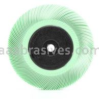 3M&trade; 7000046181 6 x 7/16 x 1 1 Micron Scotch-Brite&trade; Radial Bristle Brush with Adapter