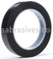 3M&trade; 7000047458 Vinyl Tape 471 Black 1" x 36 yards