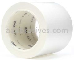 3M&trade; 7000047476 Vinyl Tape 471 White 4" x 36 yards