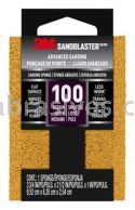3M&trade; 7000047820 SandBlaster&trade; Advanced Sanding Sanding Sponge 3-3/4x2-1/2x1 100 Grit
