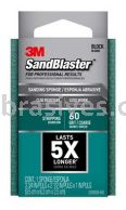 3M&trade; 7000047831 SandBlaster&trade; Advanced Sanding Sanding Sponge 3-3/4x2-1/2x1 60 Grit
