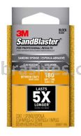 3M&trade; 7000047851 SandBlaster&trade; Advanced Sanding Sanding Sponge 3-3/4x2-1/2x1 180 Grit