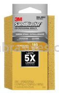 3M&trade; 7000047883 SandBlaster&trade; Edge Detailing Sanding Sponge 4-1/2x2-1/2x1 180 Grit