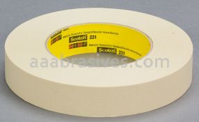 3M&trade; 7000088516 Paint Masking Tape 231/231A Tan 48 mm x 55 m 7.6 mil