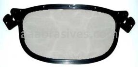 3M&trade; 7000103809 V1B-10P Nylon Mesh Faceshield Black