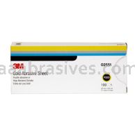 3M&trade; 7000118224 3 2/3 x 9 P320 Grade Gold Abrasive Sheet