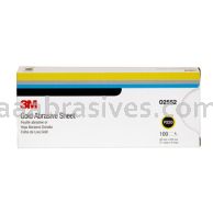 3M&trade; 7000118225 3 2/3 x 9 P220 Grade Gold Abrasive Sheet