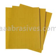 3M&trade; 7000118275 9 x 11 P800 Grade Gold Abrasive Sheet