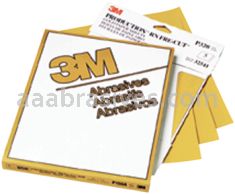 3M&trade; 7000118287 9 x 11 P100 Grade Gold Abrasive Sheet